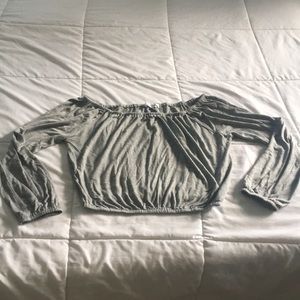 Off the shoulder crop top